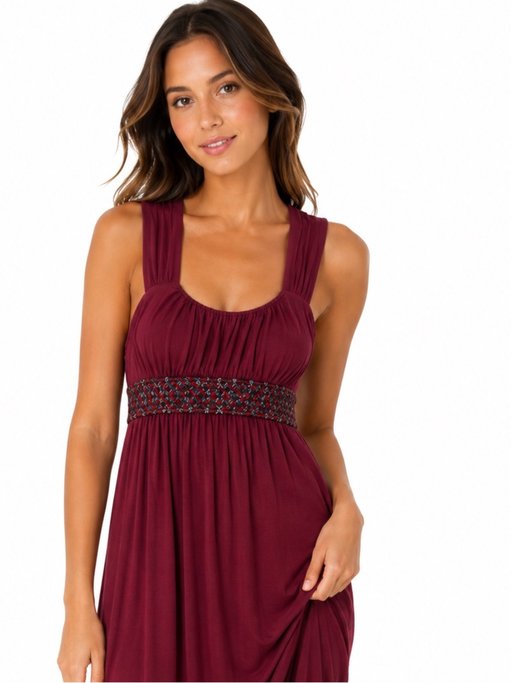 Soprano Maroon Dress Size Small